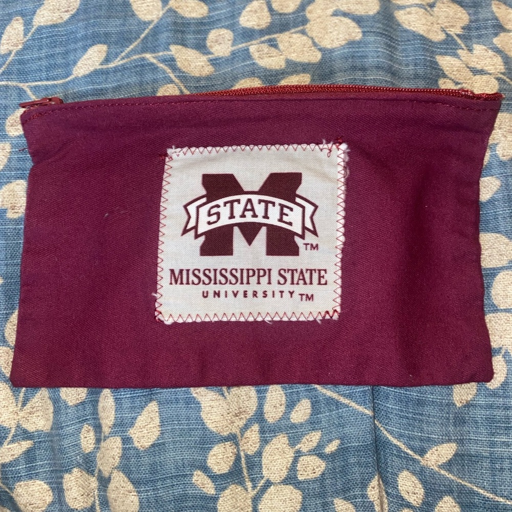 Mississippi State makeup bag